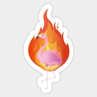 Flaming Go Sticker